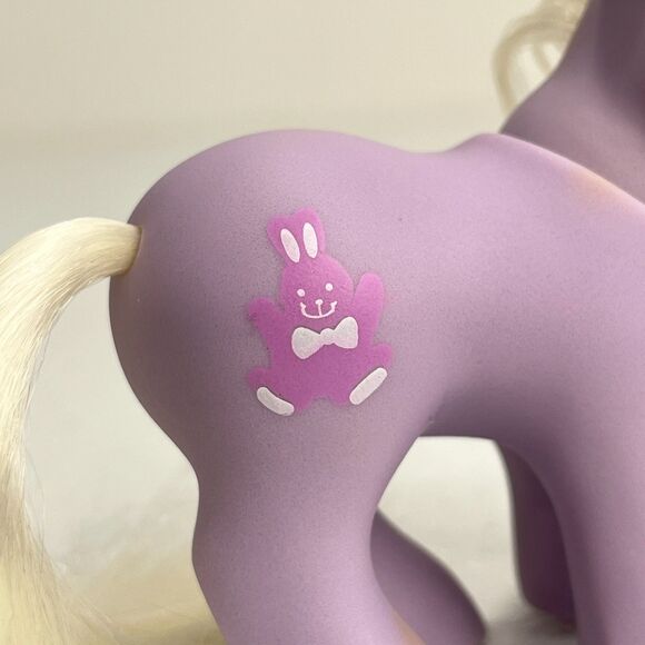 VTG My Little Pony G1 Peek A Boo Baby Noddins Unicorn Purple Bunny Hasbro 1987 - Picture 10 of 16